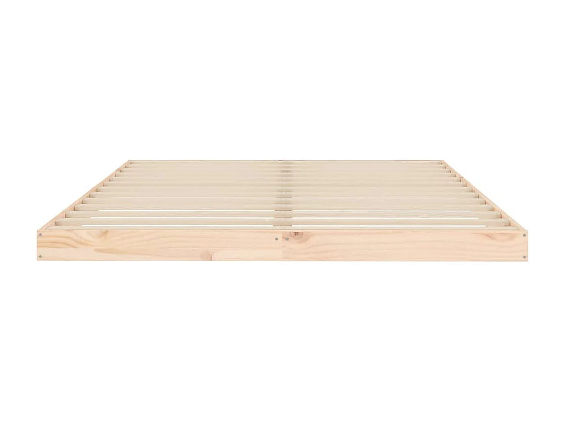 Lit double 140x200 cm bois de pin massif FR41899