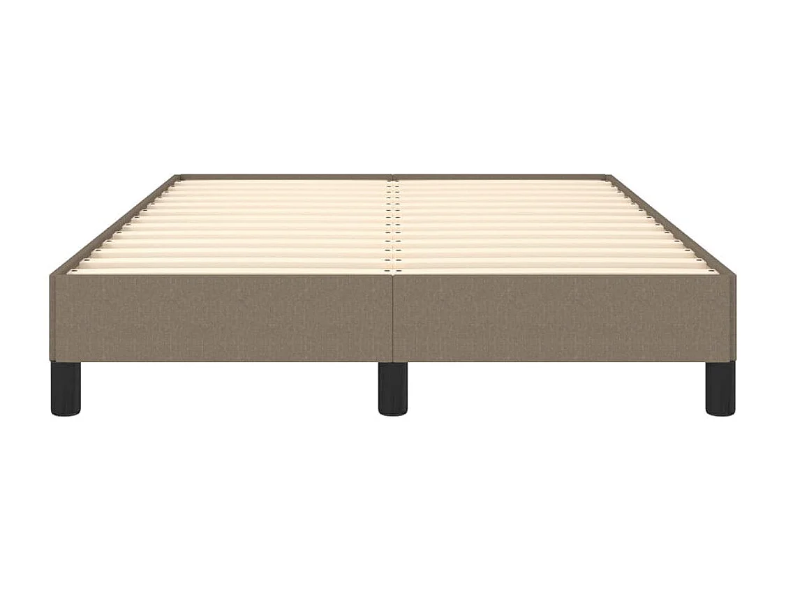 Lit double taupe 120x190 cm tissu FR44986