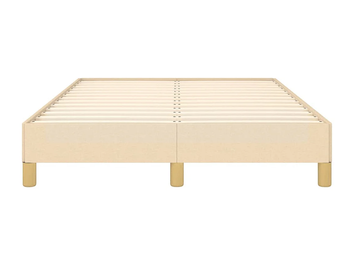 Lit double crème 120x190 cm tissu FR59151