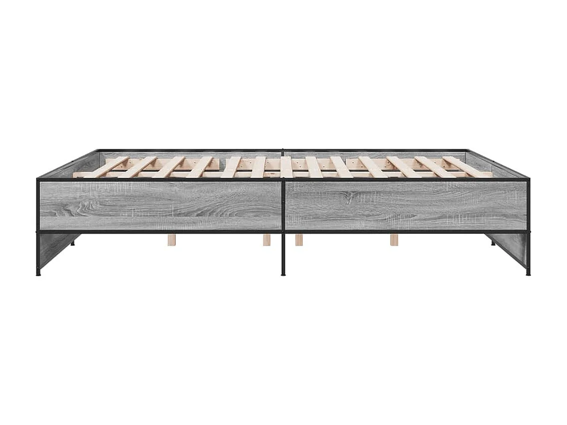 Cama 200x200 cm derivados madeira/metal PT130203