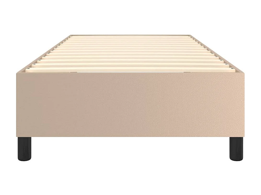 Lit simple Cappuccino 90x200 cm Similicuir FR91239