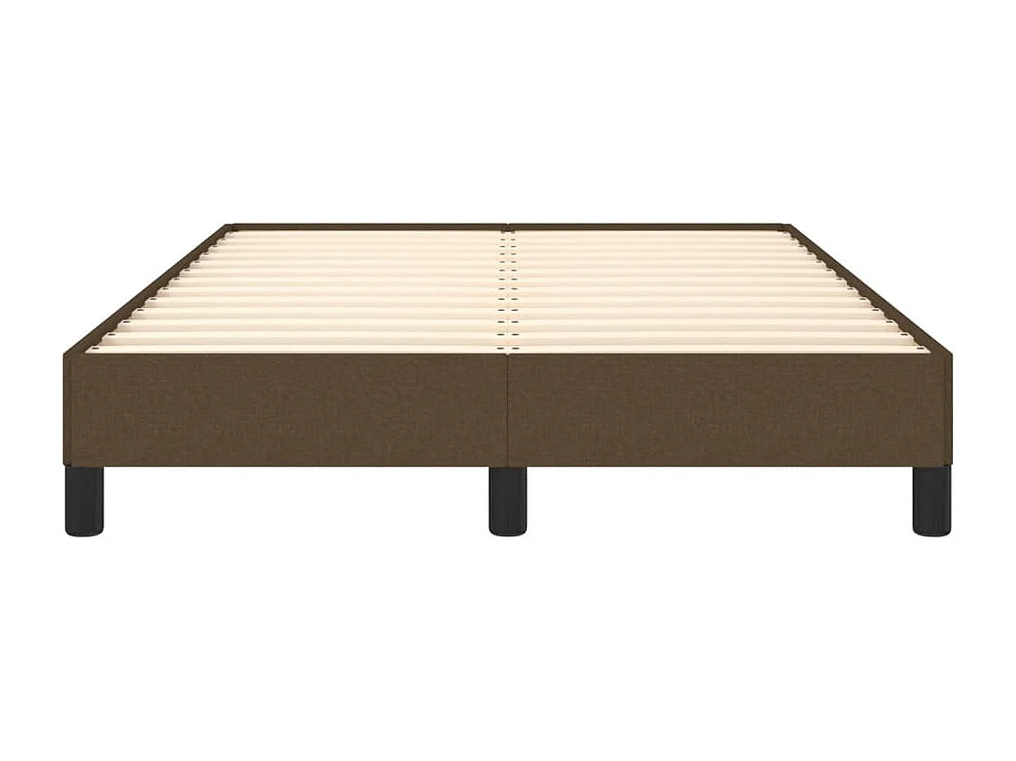 Cama 120x190 cm tecido castanho-escuro PT682917