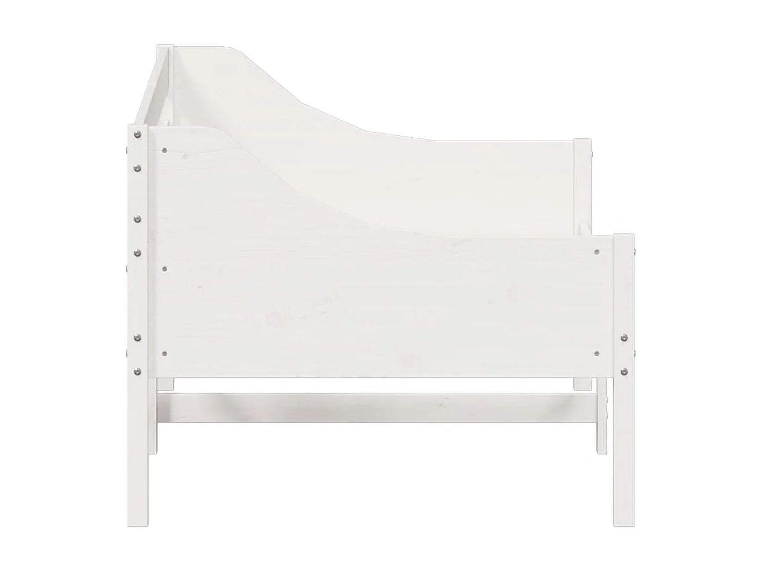 Lit de jour Blanc 90x200 cm Bois de pin massif FR65265