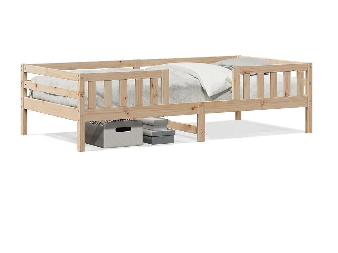 Cama 90x190 cm madeira de pinho maciça PT583183