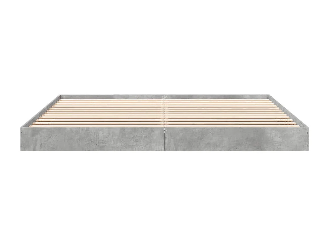 Cama 180x200 cm derivados de madeira cinza cimento PT513178