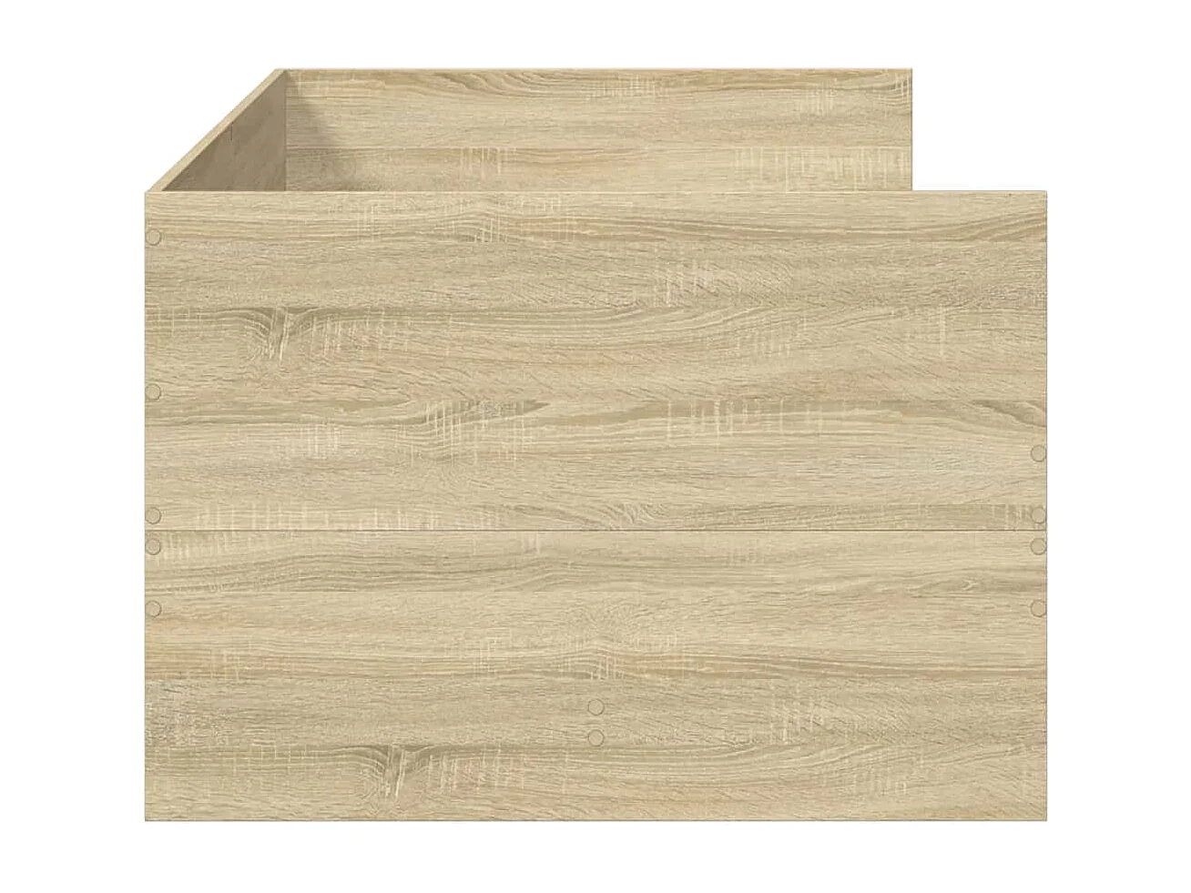 Slaapbank met lades 90x190 cm bewerkt hout sonoma eikenkleurig BE517470