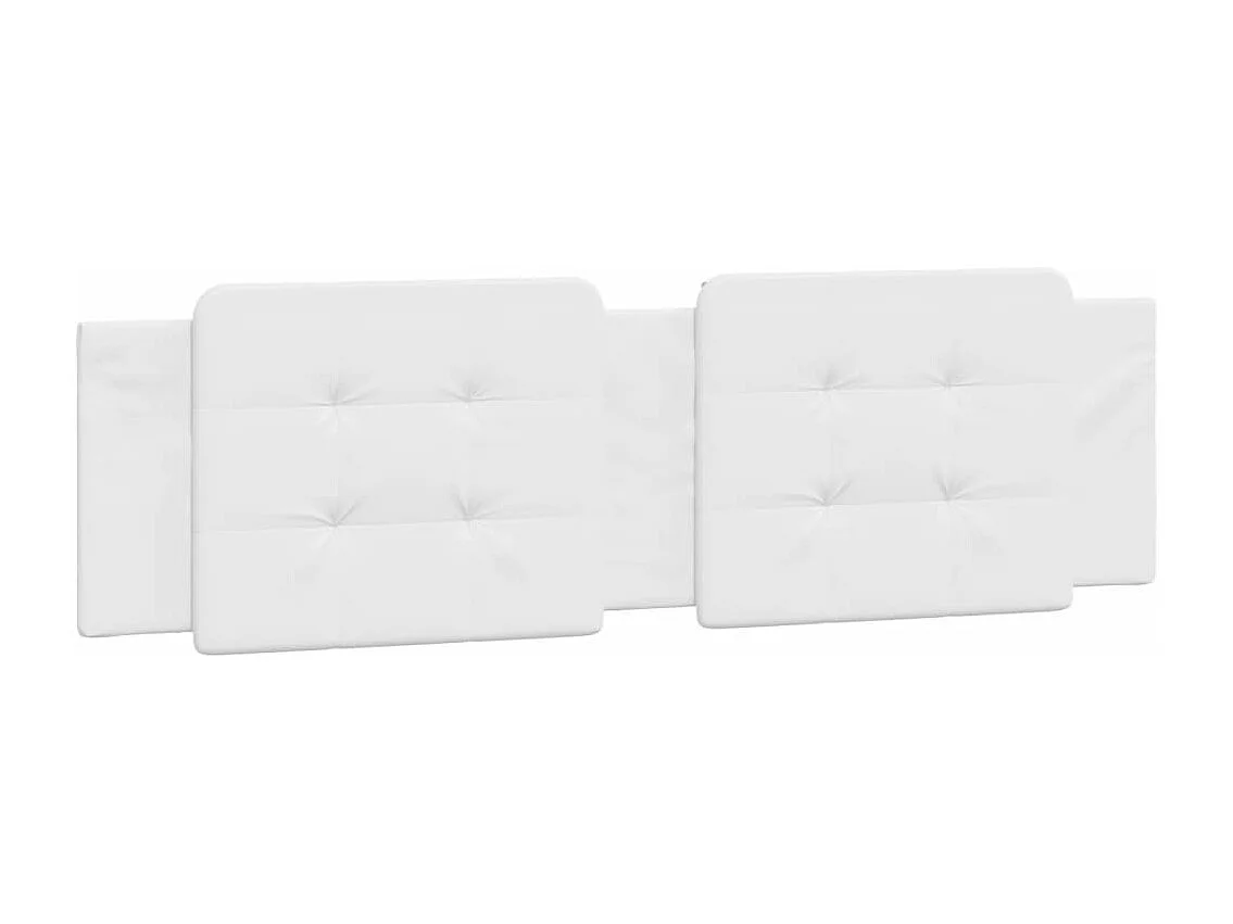 Lit adulte + matelas blanc 180x200 cm similicuir FR99409