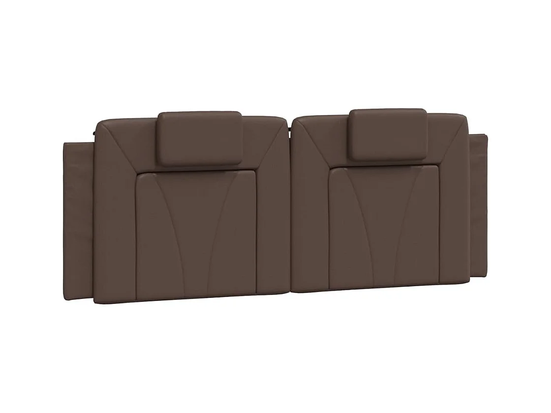 Cama com colchão 140x200 cm couro artificial castanho PT272207