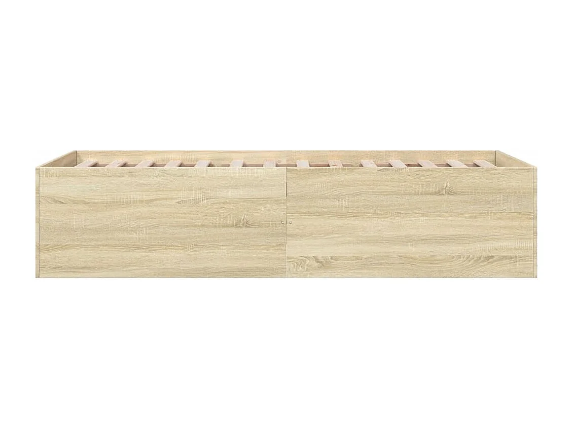 Cama individual- 90x190 cm madera de ingeniería roble Sonoma ES240383