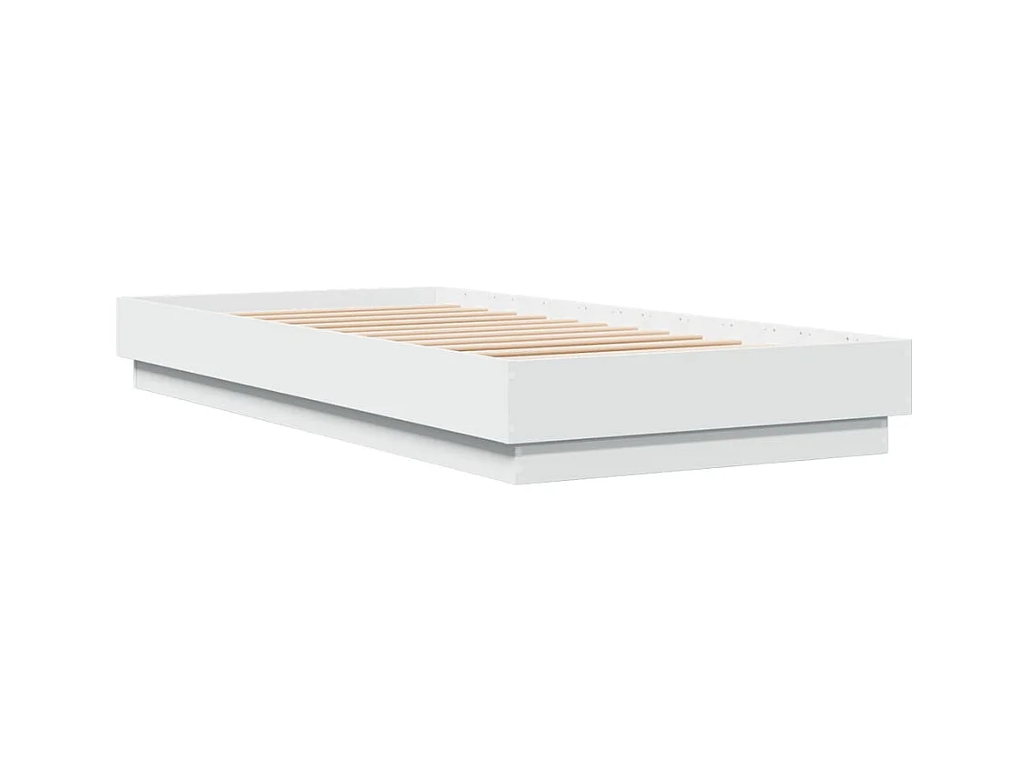 Lit simple avec lumières LED blanc 100x200 cm FR38924