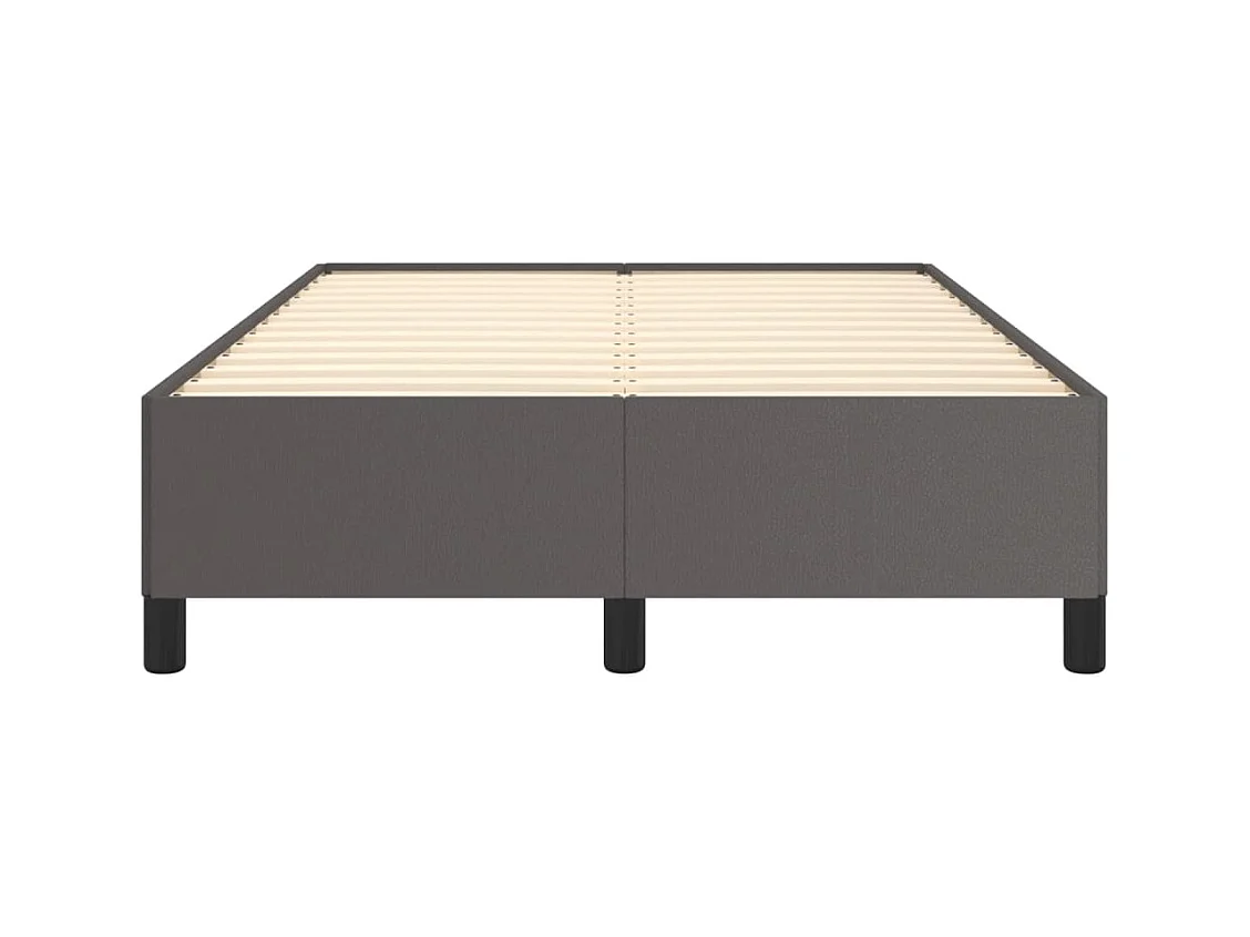 Cama 120x200 cm couro artificial cinzento PT106125