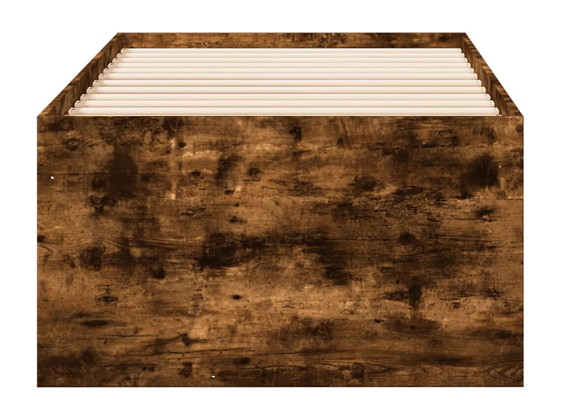 Lit de jour et tiroirs chêne fumé 75x190 cm bois d'ingénierie FR11604