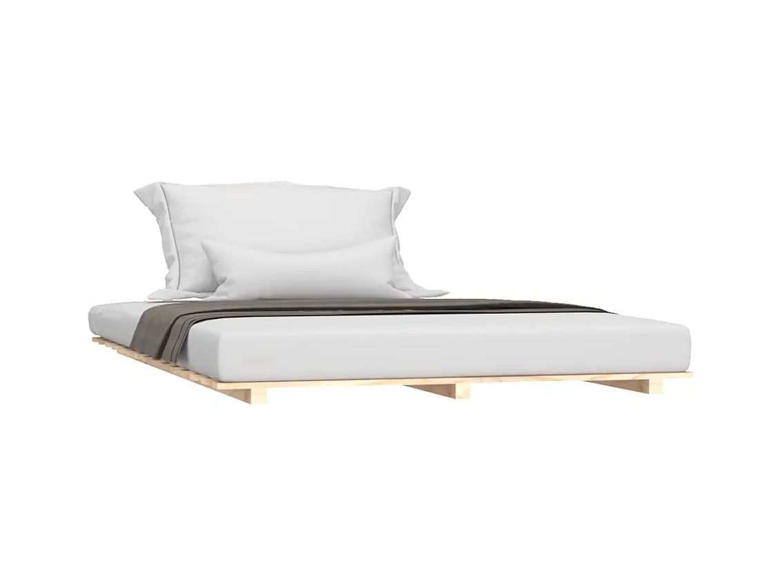 Lit double 140x200 cm Bois de pin massif FR59813