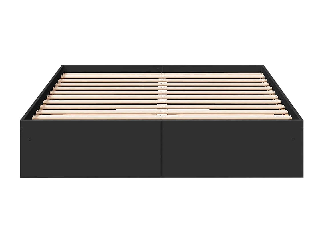 Bedframe met lades bewerkt hout bruin eikenkleurig 135x190 cm BE828769