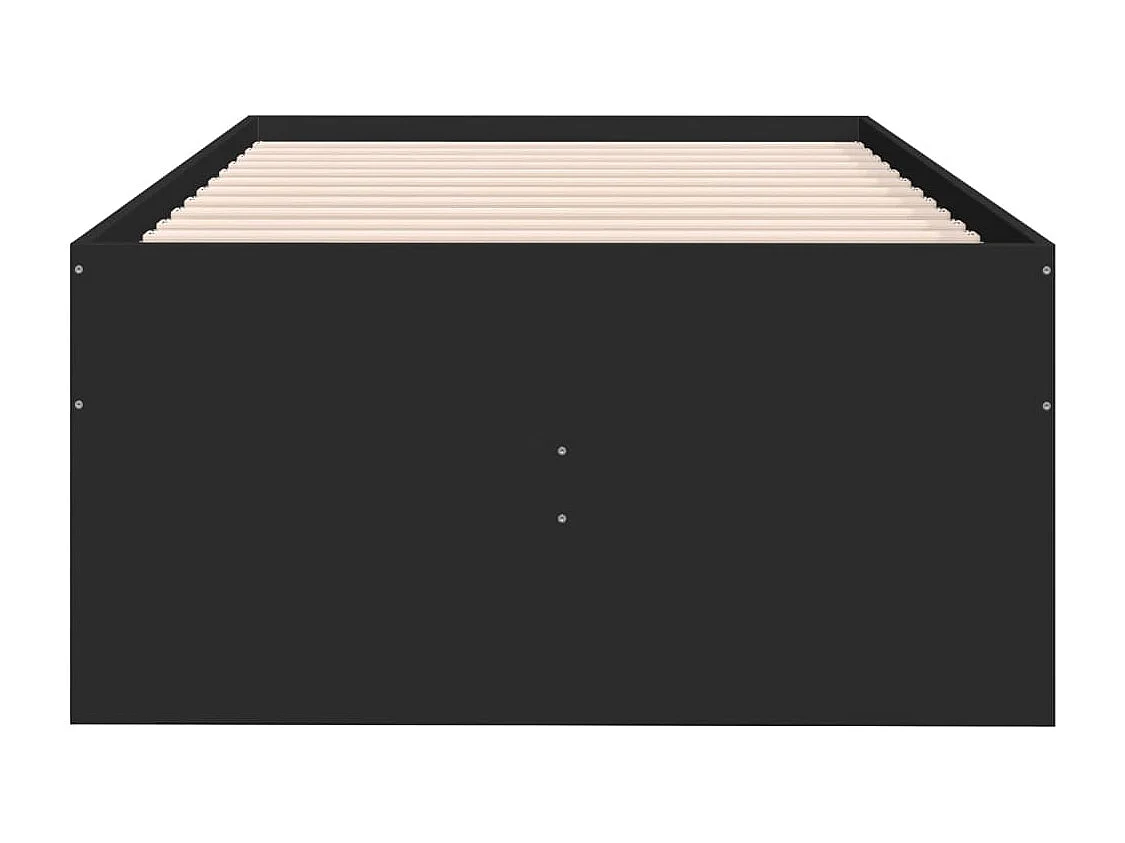 Lit de jour avec tiroirs noir 75x190 cm bois d'ingénierie FR24131