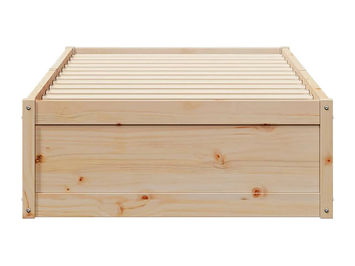 Lit simple 100x200 cm bois de pin massif FR16733