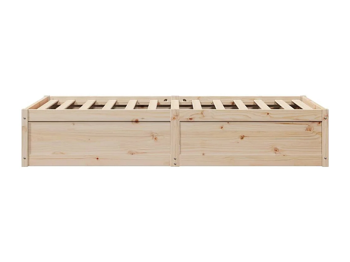 Lit simple 100x200 cm bois de pin massif FR16733