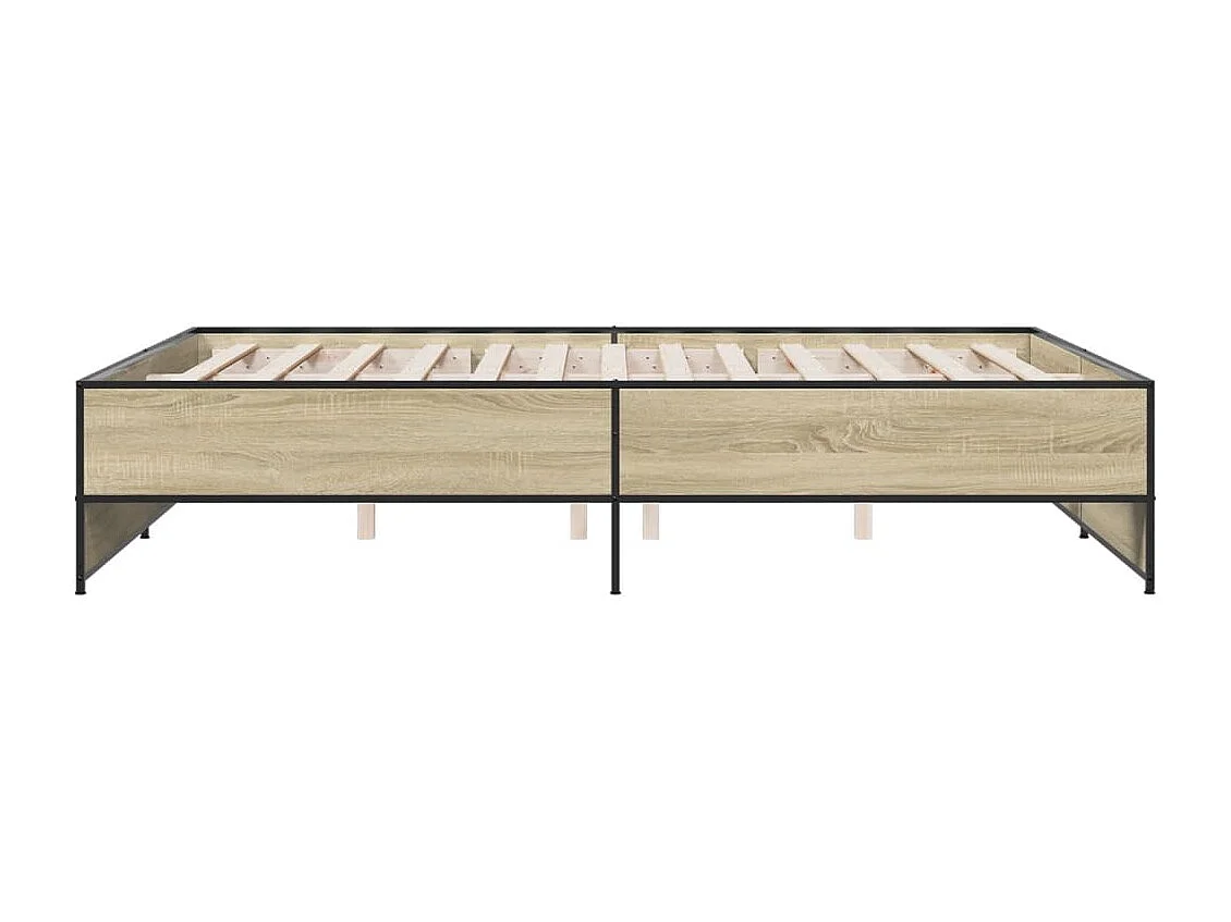 Cama 140x200 cm derivados madeira/metal PT535004