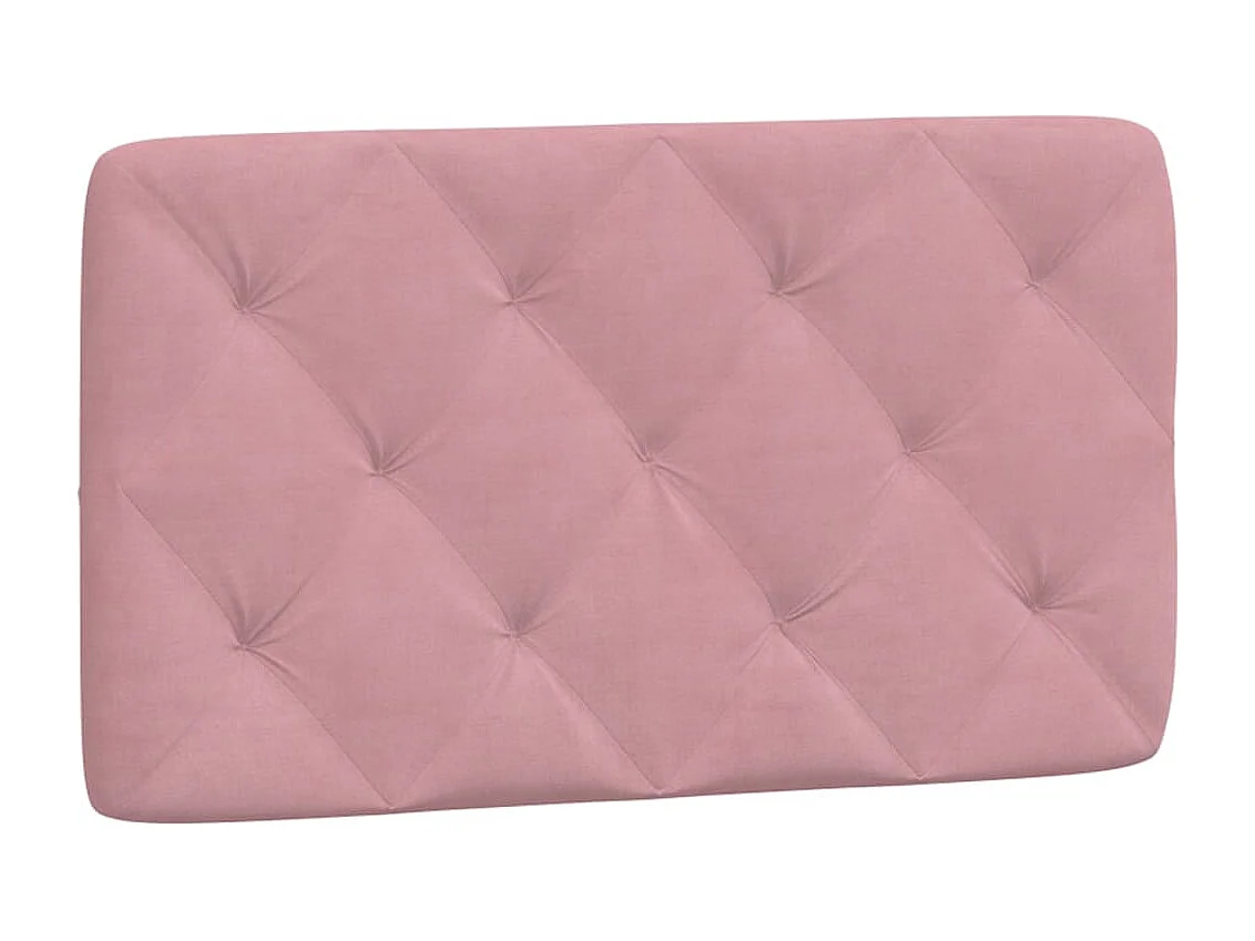 Lit adulte + matelas rose 80x200 cm velours FR59601
