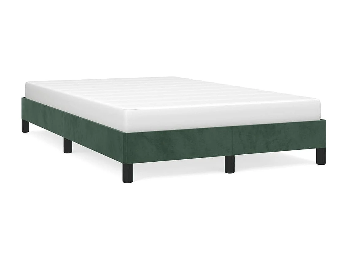 Cama matrimonial- 120x190 cm terciopelo verde ES288255
