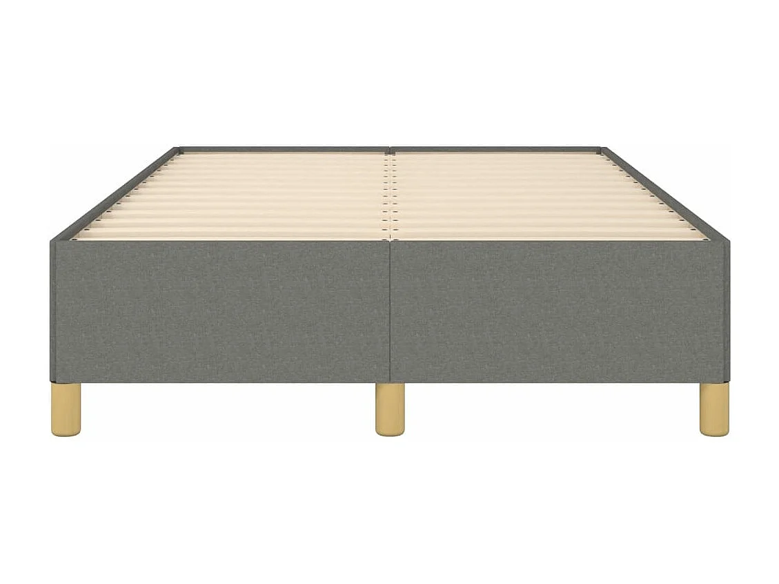 Cama 120x190 cm tecido cinzento-escuro PT258420