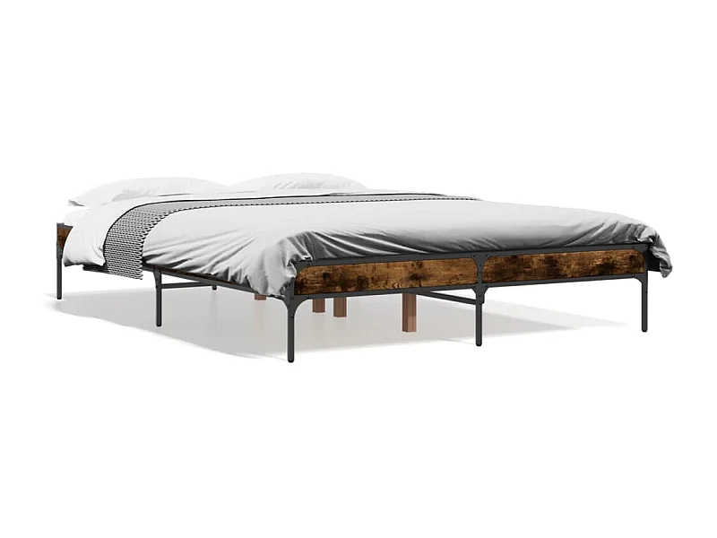 Cama 135x190 cm derivados madeira/metal PT546639