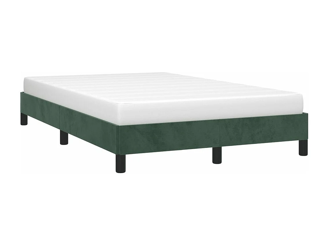 Lit double vert foncé 120x190 cm velours FR22061