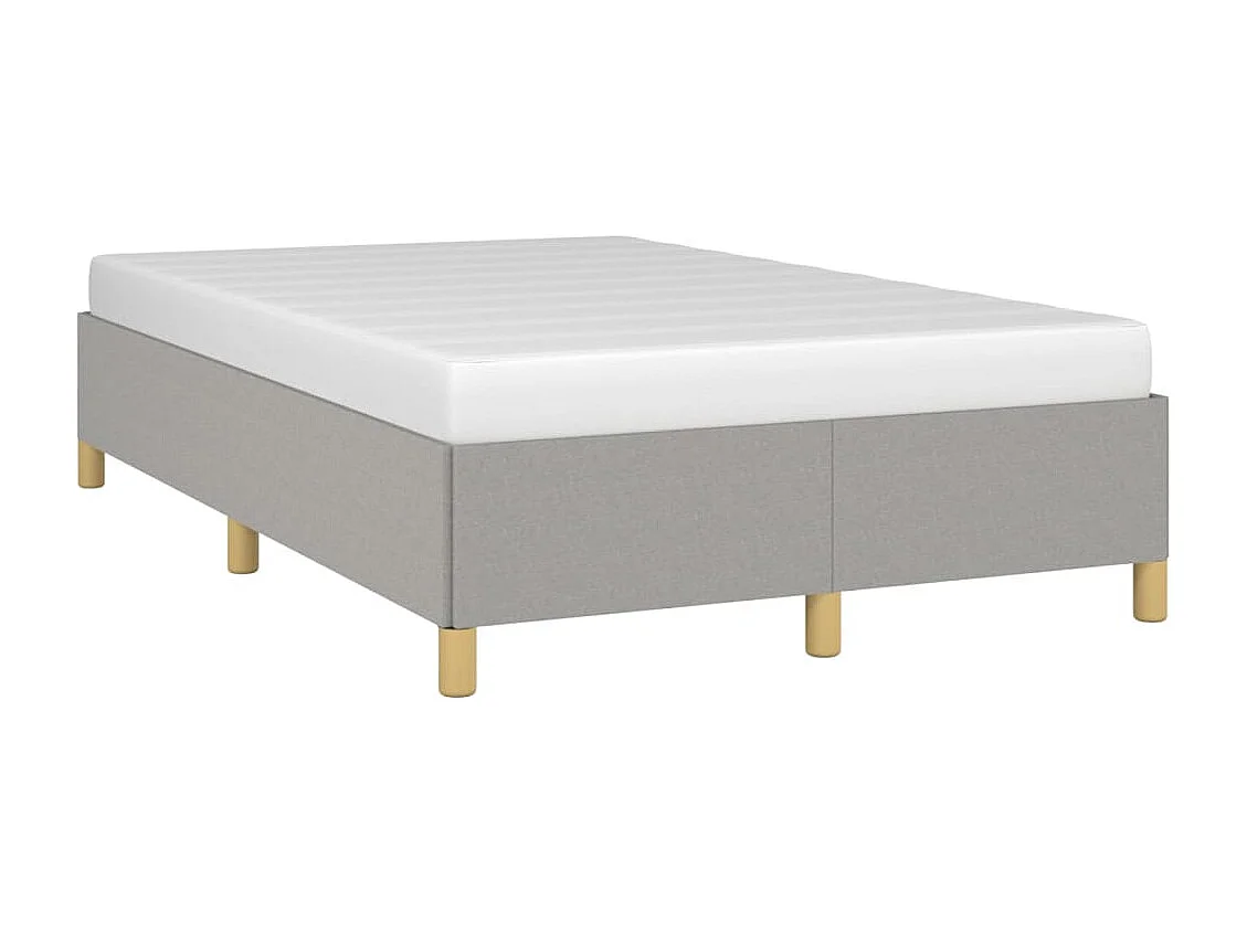 Cama 120x190 cm tecido cinzento-claro PT733554