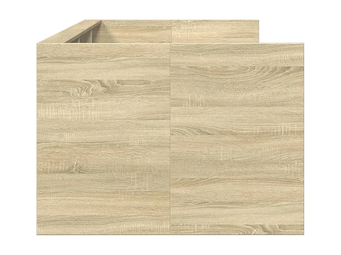 Lit de jour et tiroirs chêne sonoma 100x200 cm bois ingénierie FR87562