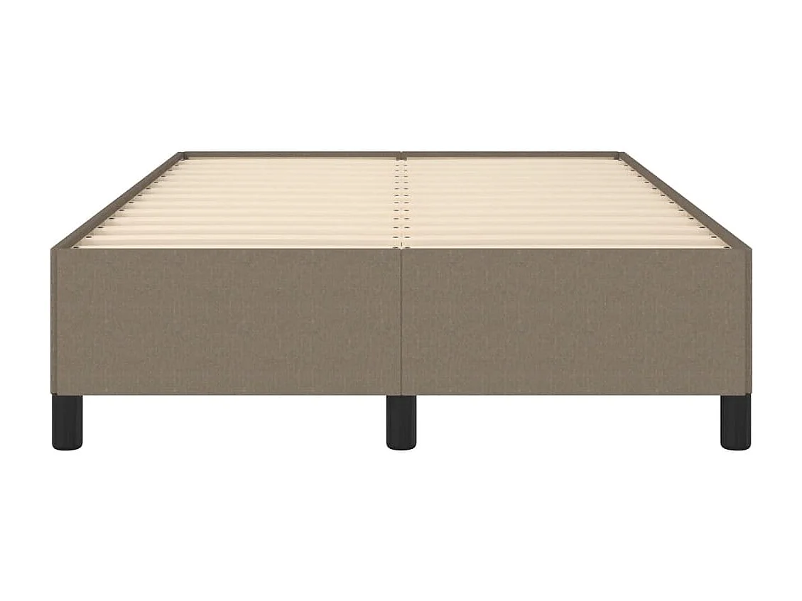 Lit double taupe 120x190 cm tissu FR29048