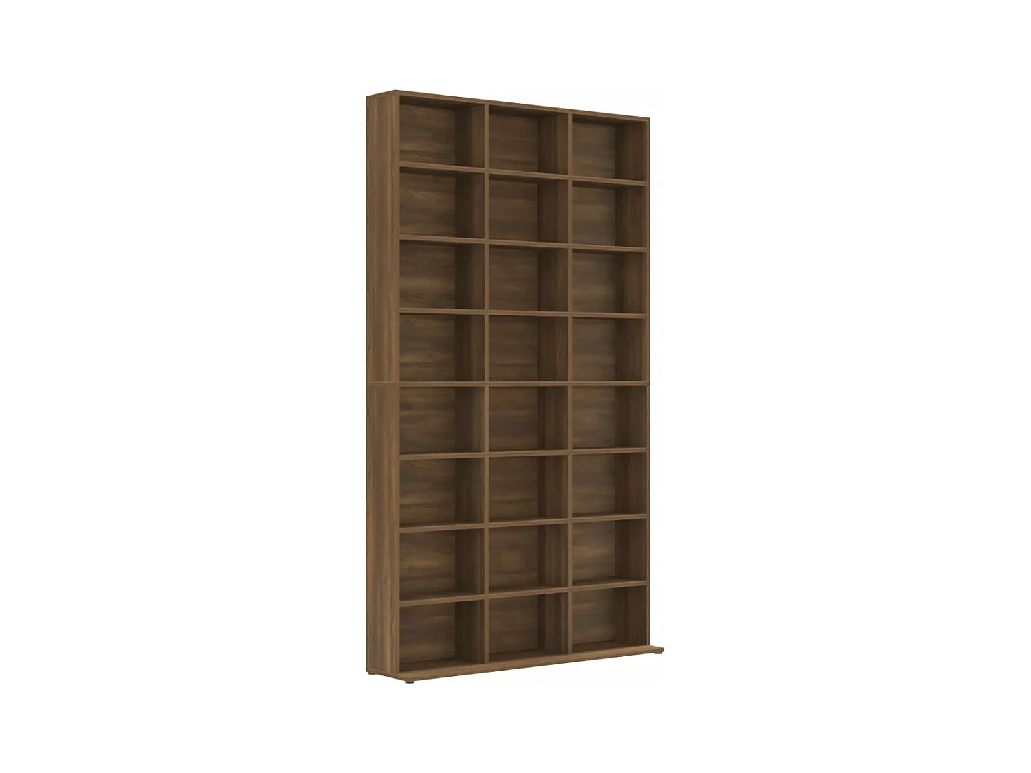 Cd-kast 102x23x177,5 cm bewerkt hout bruin eikenkleur BE717013