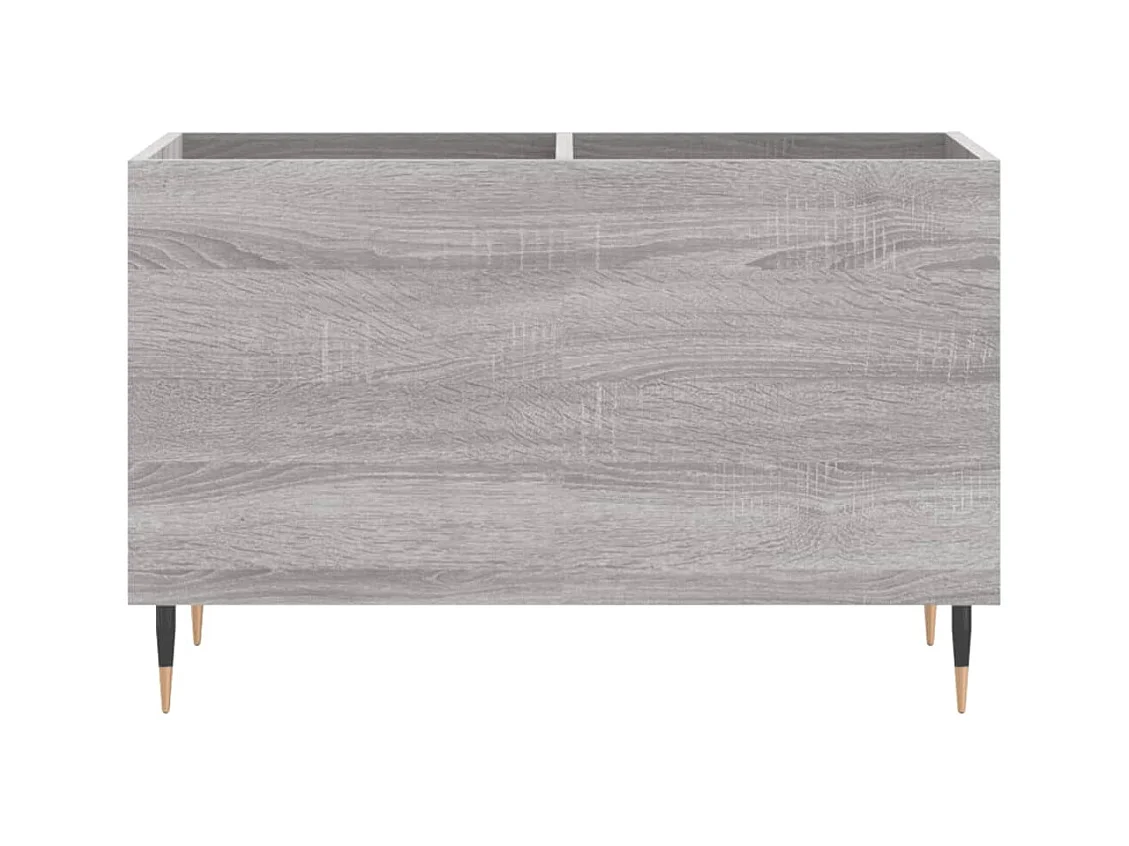 Mueble discos madera contrachapada gris sonoma 74,5x38x48 cm ES894865