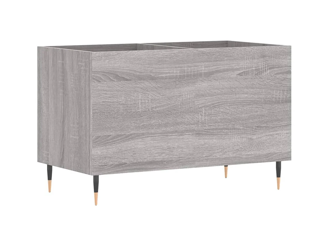 Mueble discos madera contrachapada gris sonoma 74,5x38x48 cm ES894865