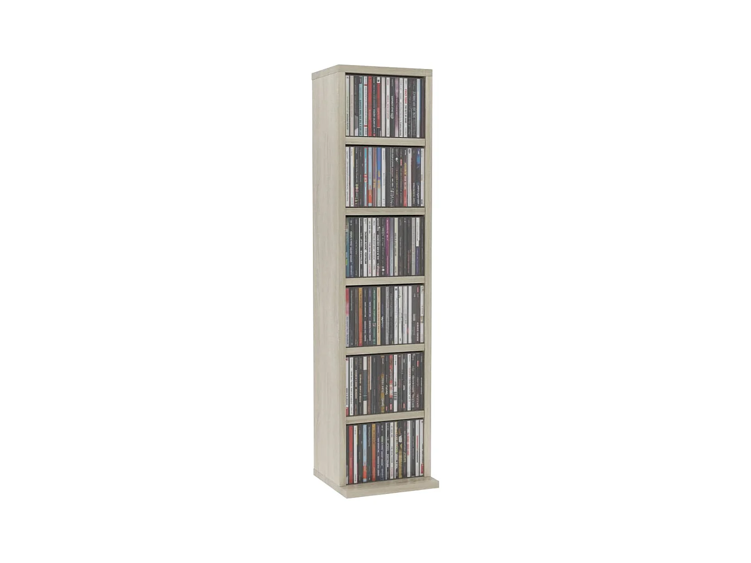 Armoire à CD Chêne sonoma 21x20x88 cm Bois d'ingénierie FR89045