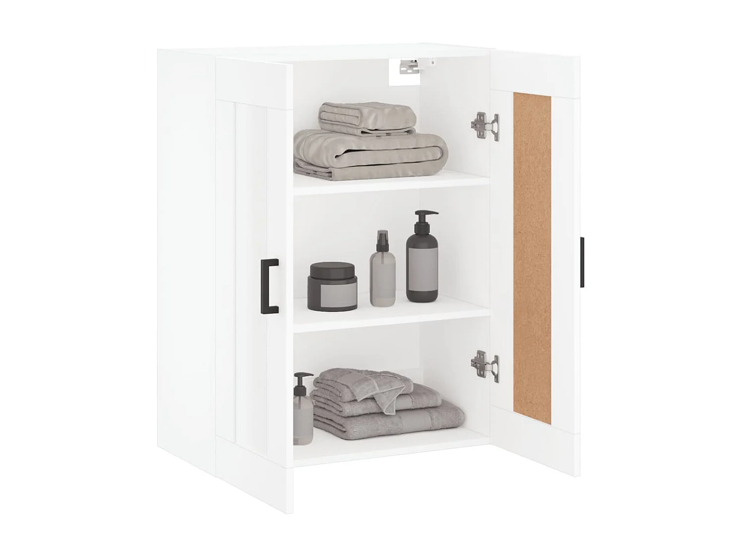 Armoire murale blanc 69,5x34x90 cm bois d'ingénierie FR67009