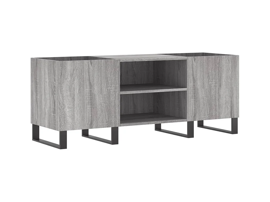 Armário p/ discos 121x38x48cm derivados madeira cinzento sonoma PT874837