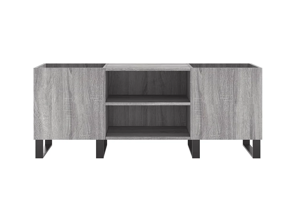 Armário p/ discos 121x38x48cm derivados madeira cinzento sonoma PT874837