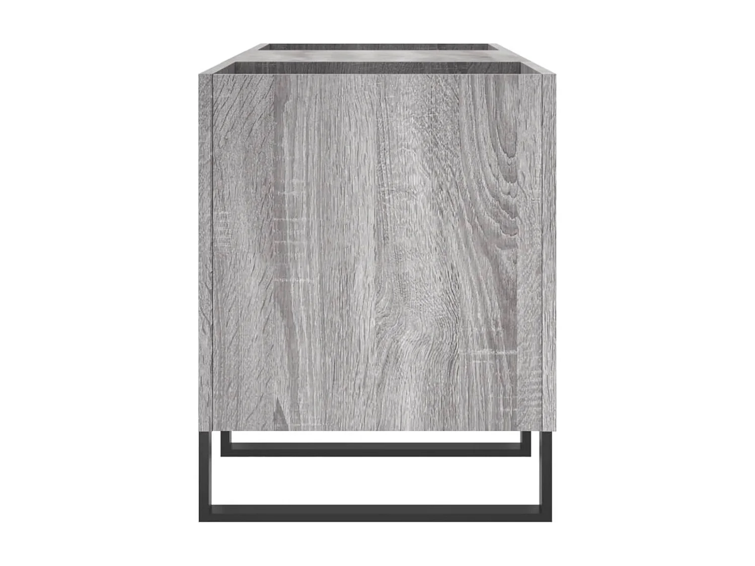 Armoire à disques sonoma gris 121x38x48 cm bois d'ingénierie FR56489