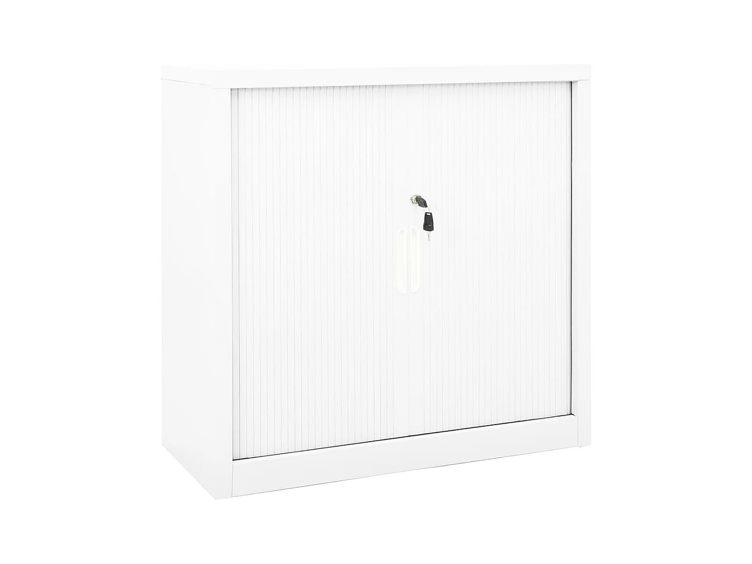 Armoire à portes coulissantes Blanc 90x40x90 cm Acier FR57884