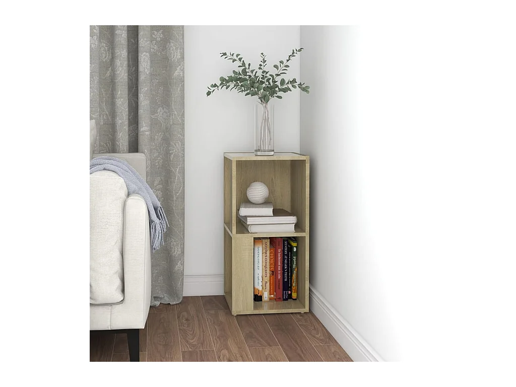 Hoekkast 33x33x67 cm bewerkt hout sonoma eikenkleurig BE843890