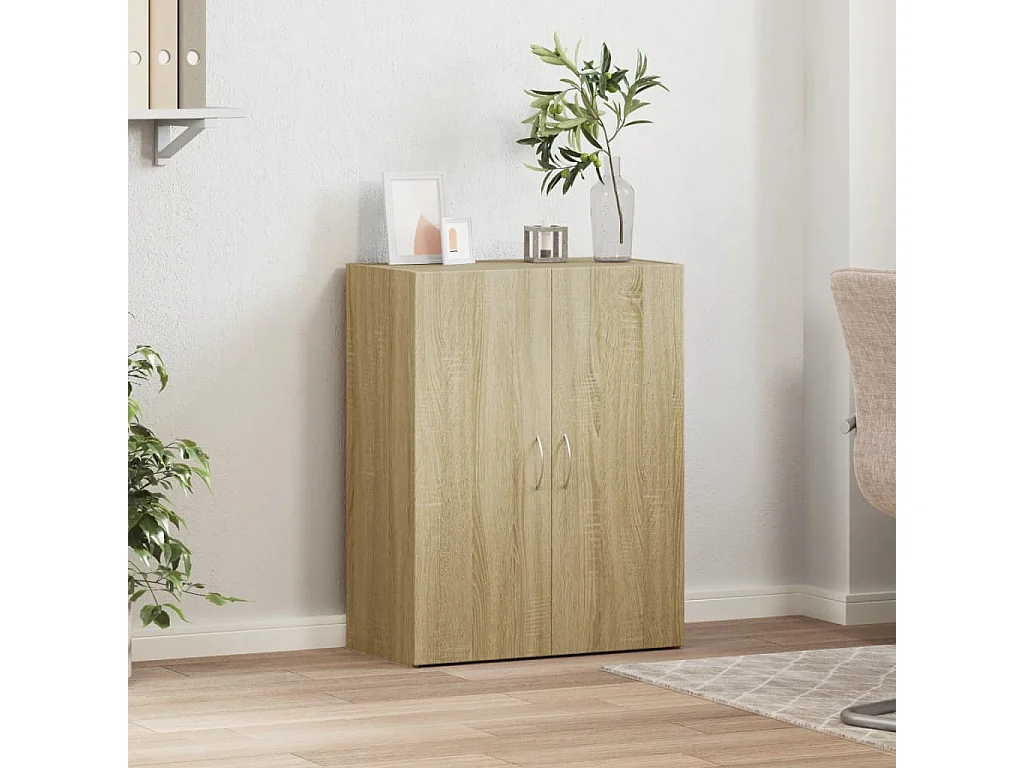 Armario archivador madera ingeniería roble Sonoma 60x32x77,5 cm ES375619