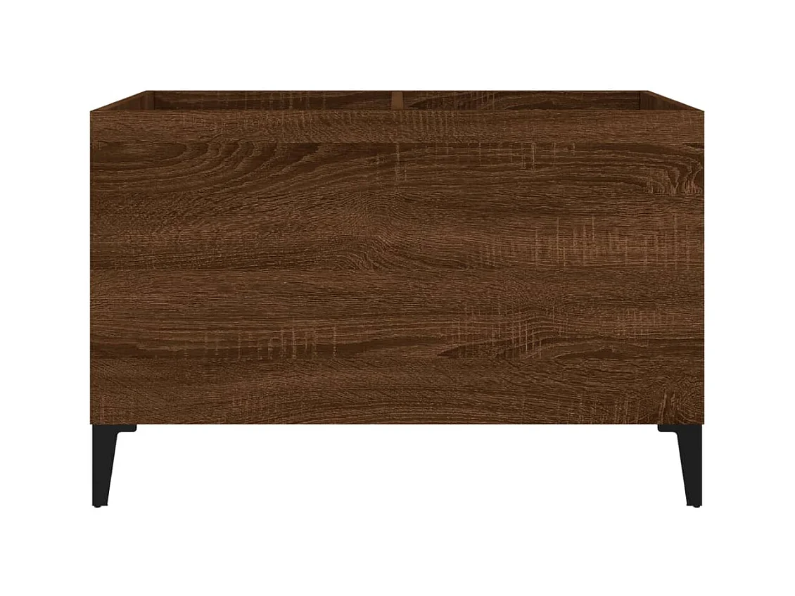 Armoire à disques chêne marron 74,5x38x48 cm bois d'ingénierie FR72231