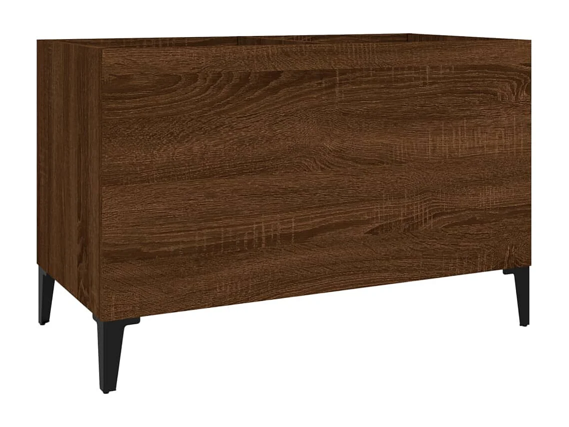 Armoire à disques chêne marron 74,5x38x48 cm bois d'ingénierie FR72231