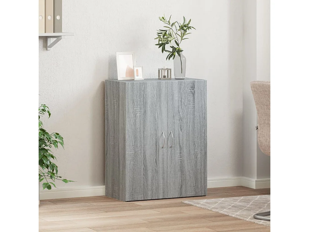Armoire de classement sonoma gris bois d'ingénierie FR72823