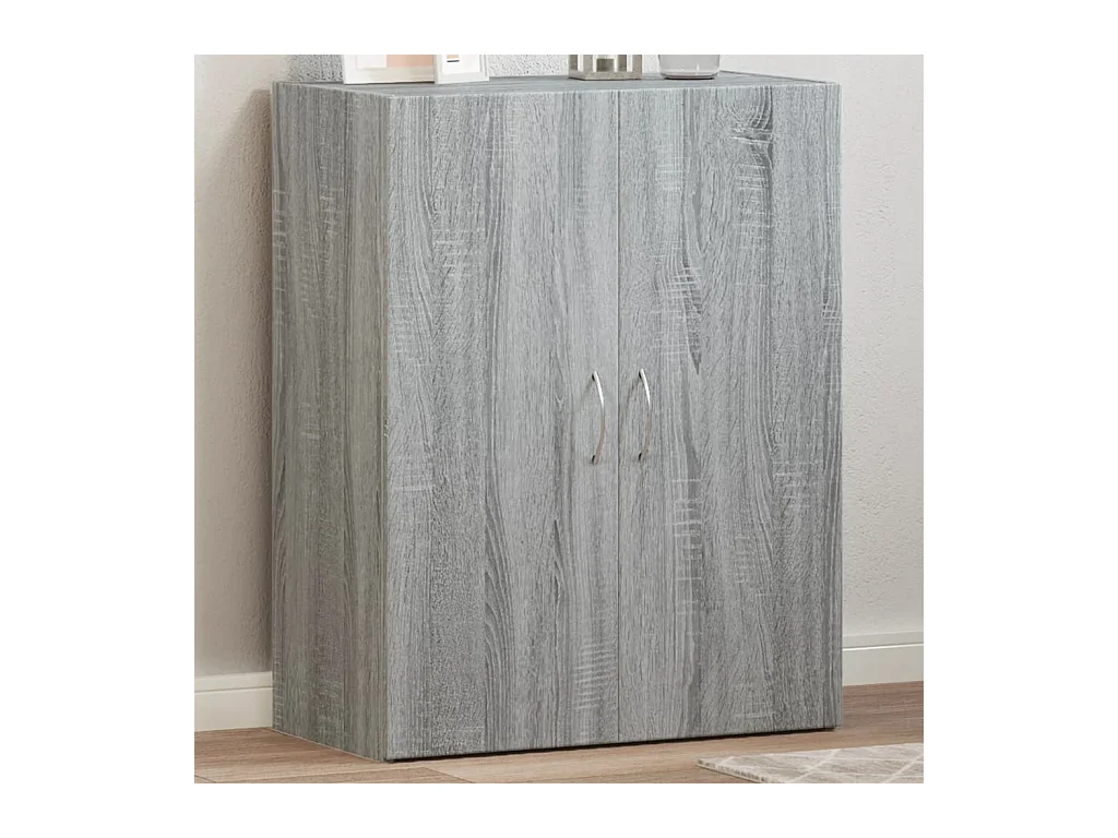 Archiefkast 60x32x77,5 cm bewerkt hout grijs sonoma eiken BE139331