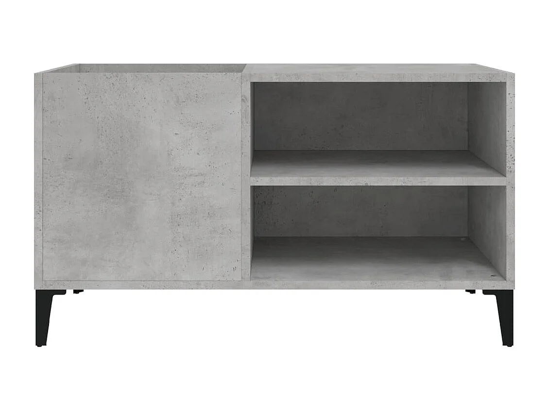 Mueble discos madera contrachapada gris hormigón 84,5x38x48 cm ES637237