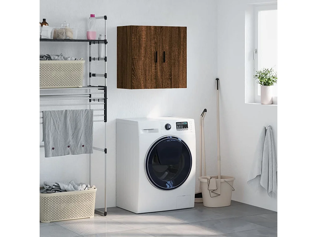 Armoire murale chêne marron 60x31x60 cm bois d'ingénierie FR66621