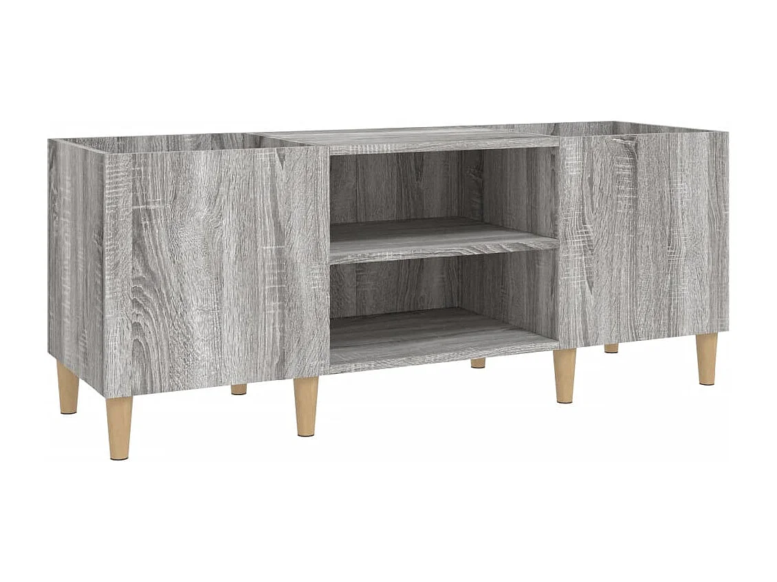 Armoire à disques sonoma gris 121x38x48 cm bois d'ingénierie FR97312