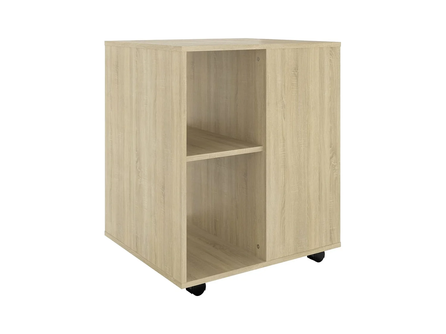 Rolkast 60x53x72 cm bewerkt hout sonoma eikenkleurig BE518079