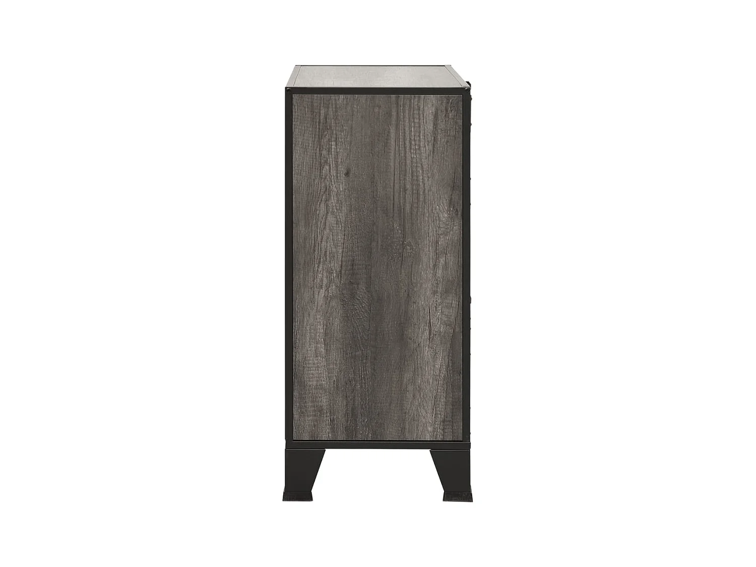 Armoires de rangement 2 pcs Gris 72x36x82 cm Métal et MDF FR50887